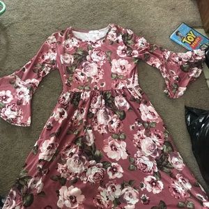 Reborn J bell sleeve dress